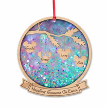 Load image into Gallery viewer, Personalized Happiest Grandma On Earth Ornament Custom Name Gift
