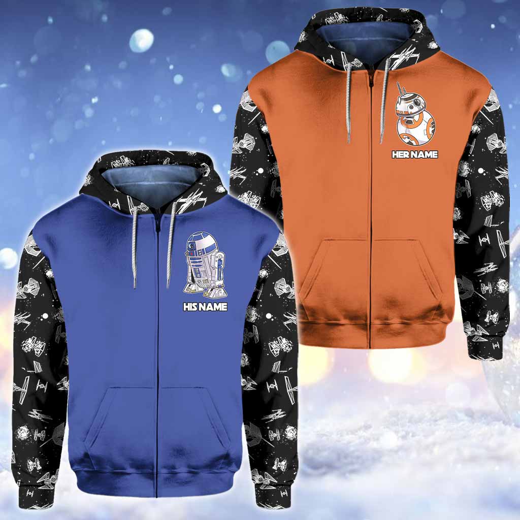 Custom Personalized Star Wars Hoodies with Name for Him & Her