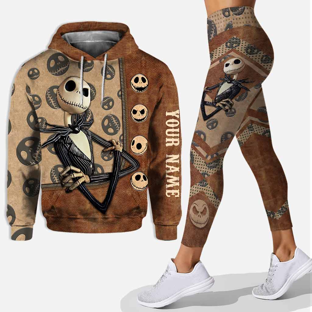 Personalized Vintage Nightmare Hoodie & Leggings Set for Halloween