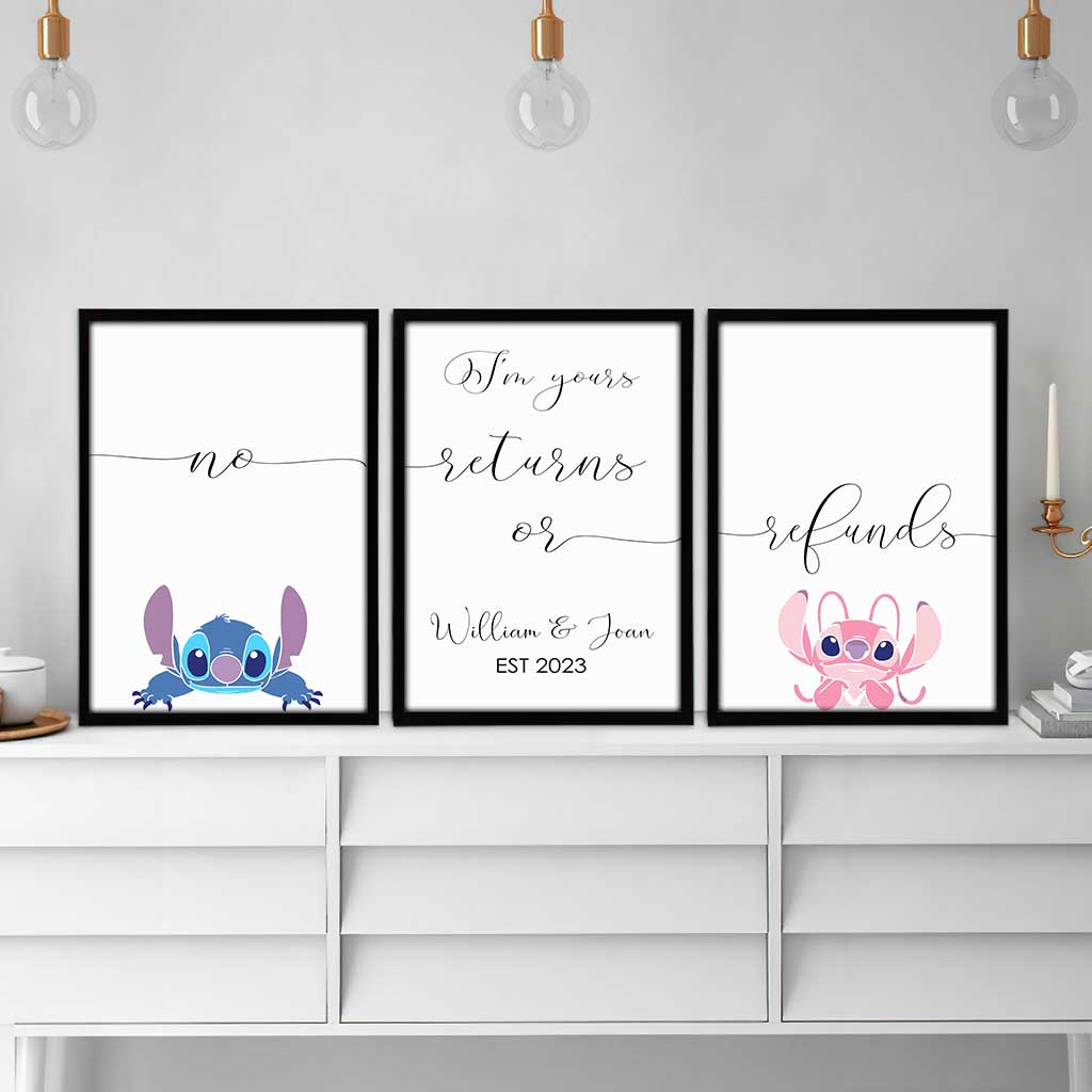 Personalized Ohana Poster & Canvas Set Custom Family Art