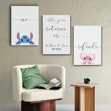 Load image into Gallery viewer, Personalized Ohana Poster &amp; Canvas Set Custom Family Art
