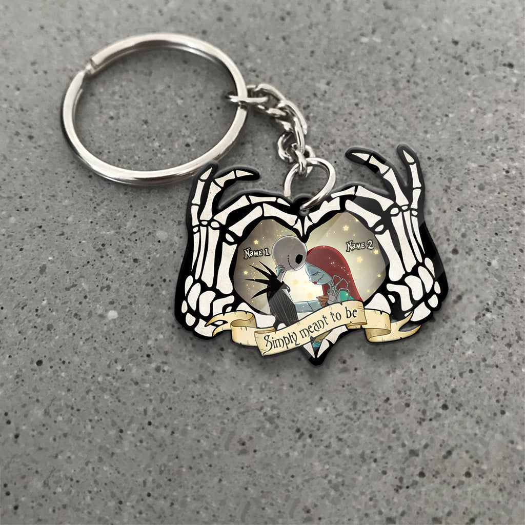 Personalized Nightmare Keychain Custom Name Gift for Couples