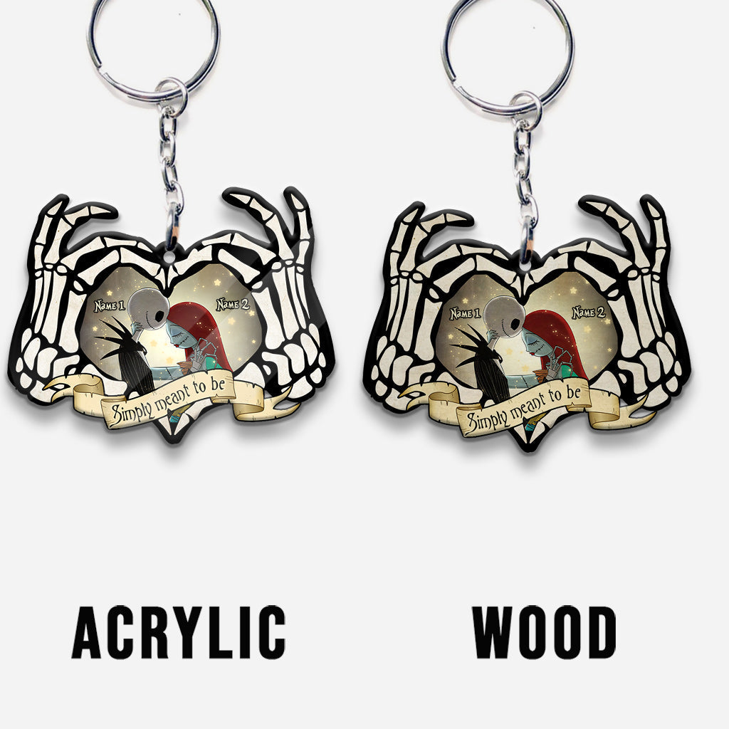 Personalized Nightmare Keychain Custom Name Gift for Couples