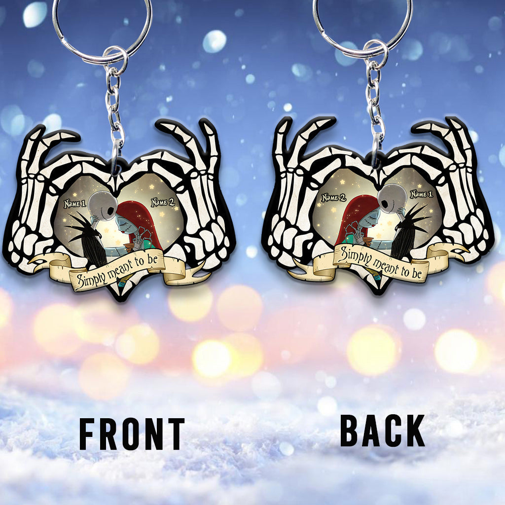 Personalized Nightmare Keychain Custom Name Gift for Couples
