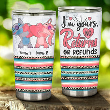 Load image into Gallery viewer, Personalized Ohana Tumbler Custom Name Gift for Couples
