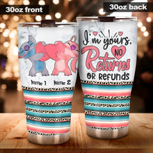 Load image into Gallery viewer, Personalized Ohana Tumbler Custom Name Gift for Couples
