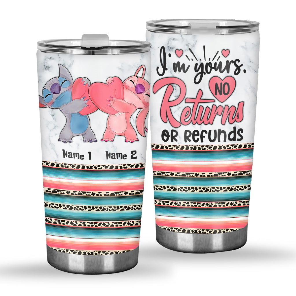 Personalized Ohana Tumbler Custom Name Gift for Couples