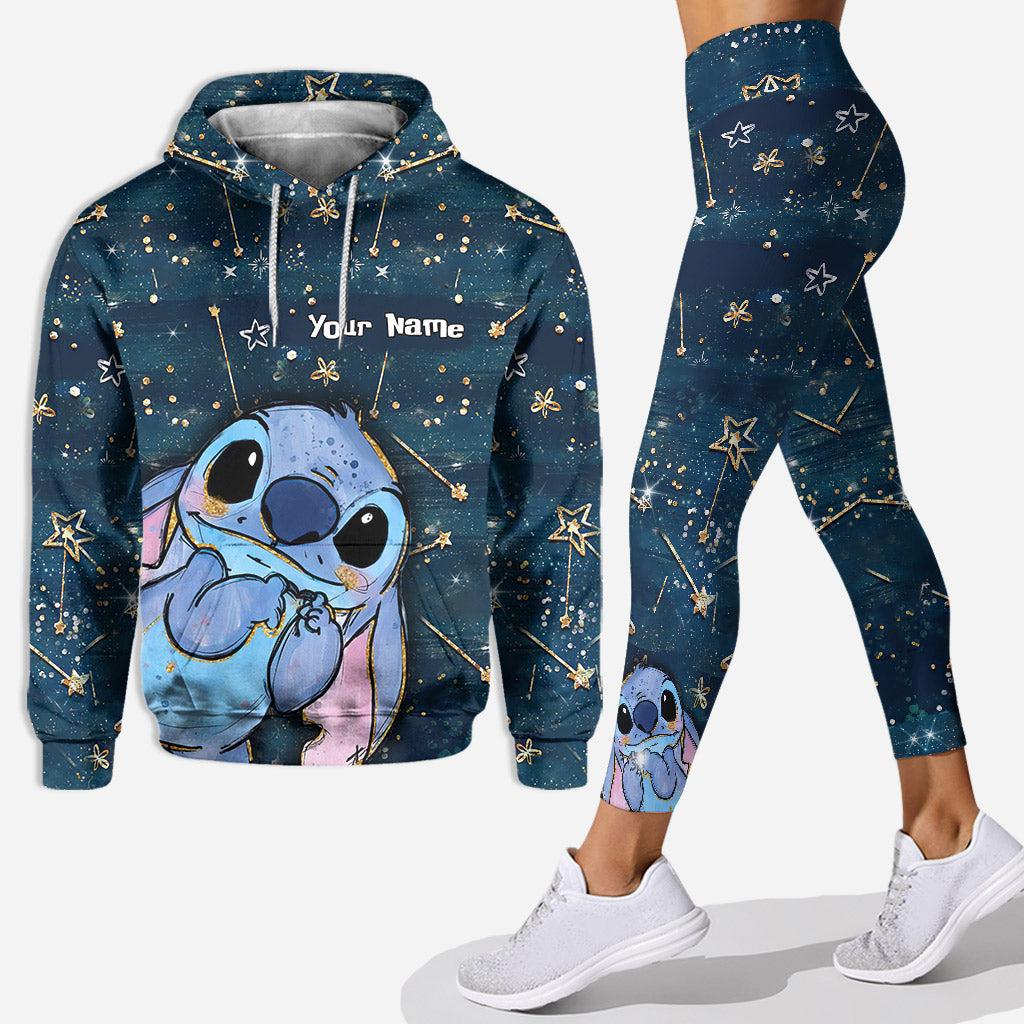 Personalized Starry Ohana Hoodie & Leggings Custom Name Gift