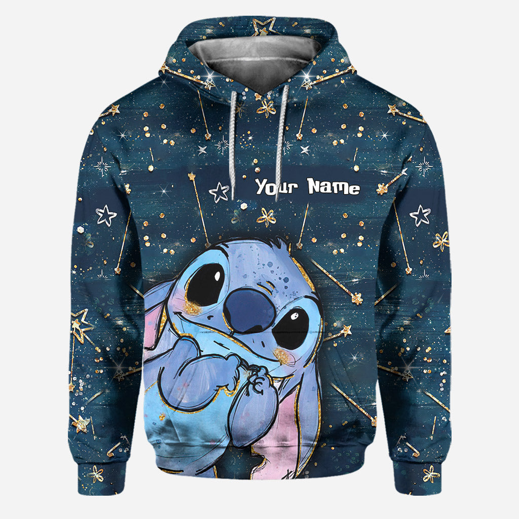 Personalized Starry Ohana Hoodie & Leggings Custom Name Gift
