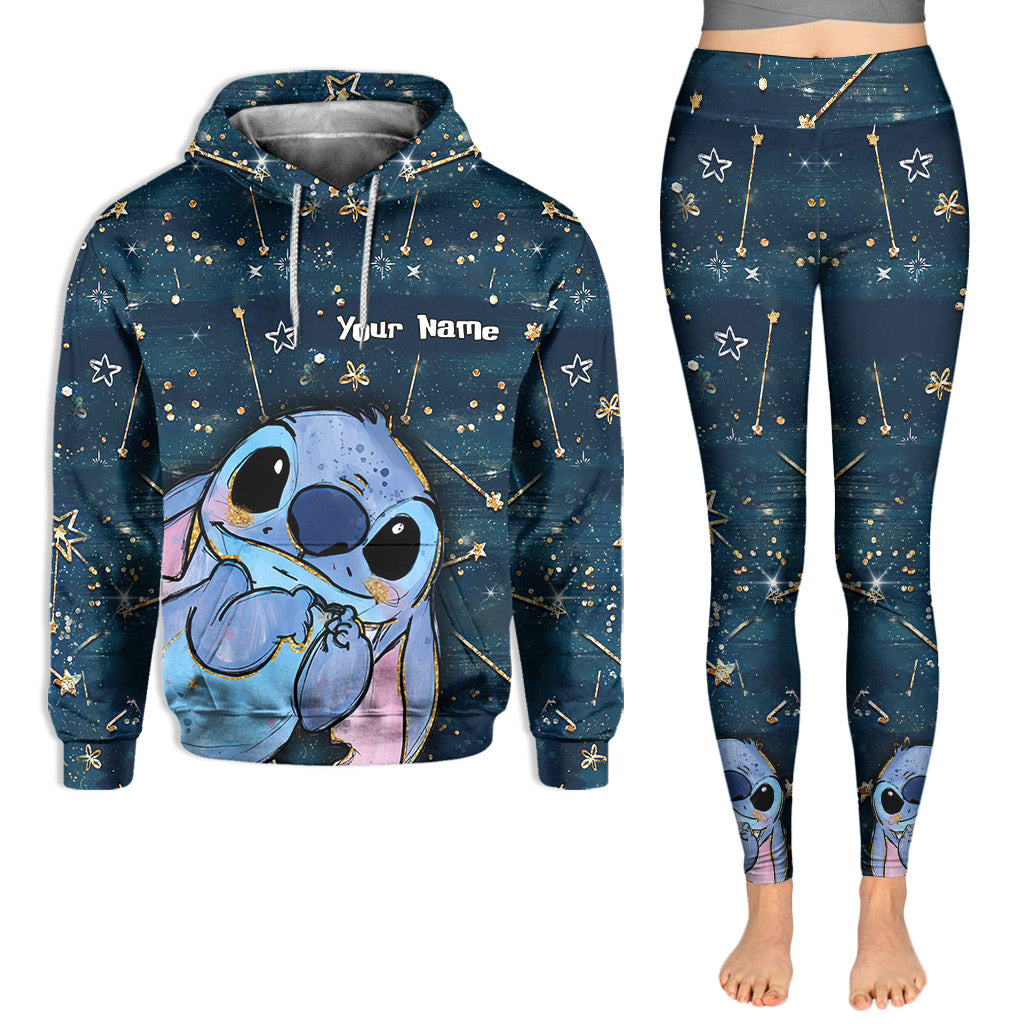 Personalized Starry Ohana Hoodie & Leggings Custom Name Gift