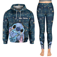 Load image into Gallery viewer, Personalized Starry Ohana Hoodie &amp; Leggings Custom Name Gift
