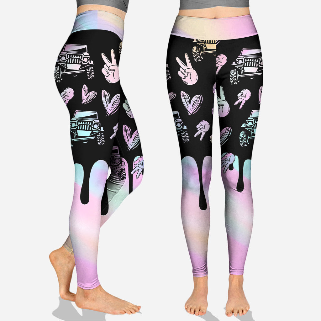 Personalized Jeep Girl Hoodie & Leggings Gift for Her