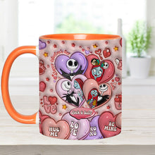 Load image into Gallery viewer, Personalized Valentine's Day Accent Mug Custom Name Gift for Couples
