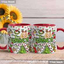 Load image into Gallery viewer, Personalized The Grinch Accent Mug Custom Name Christmas Gift
