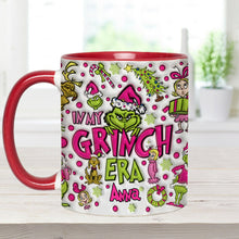 Load image into Gallery viewer, Personalized Grinch Accent Mug Custom Name Holiday Gift
