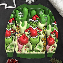 Load image into Gallery viewer, Personalized Grinch Christmas Ugly Sweater Gift for Mom

