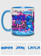 Load image into Gallery viewer, Personalized Ohana Accent Mug Custom Name Unique Gift
