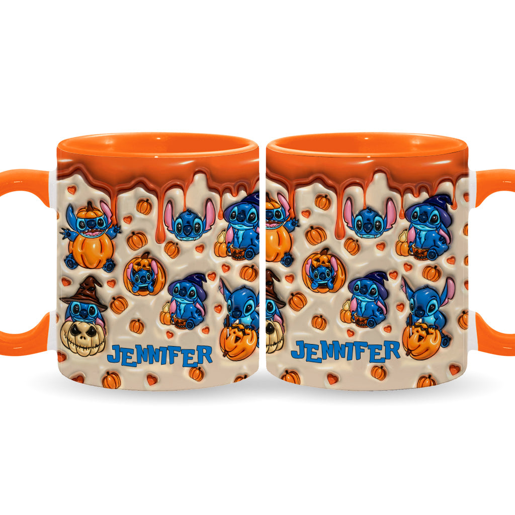 Personalized Halloween Accent Mug with Ohana Design for Kids