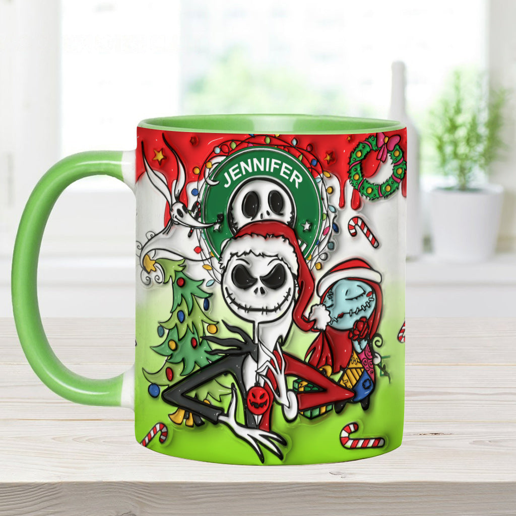 Personalized Nightmare Accent Mug Custom Name Halloween Gift