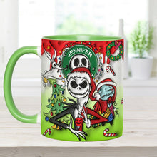 Load image into Gallery viewer, Personalized Nightmare Accent Mug Custom Name Halloween Gift
