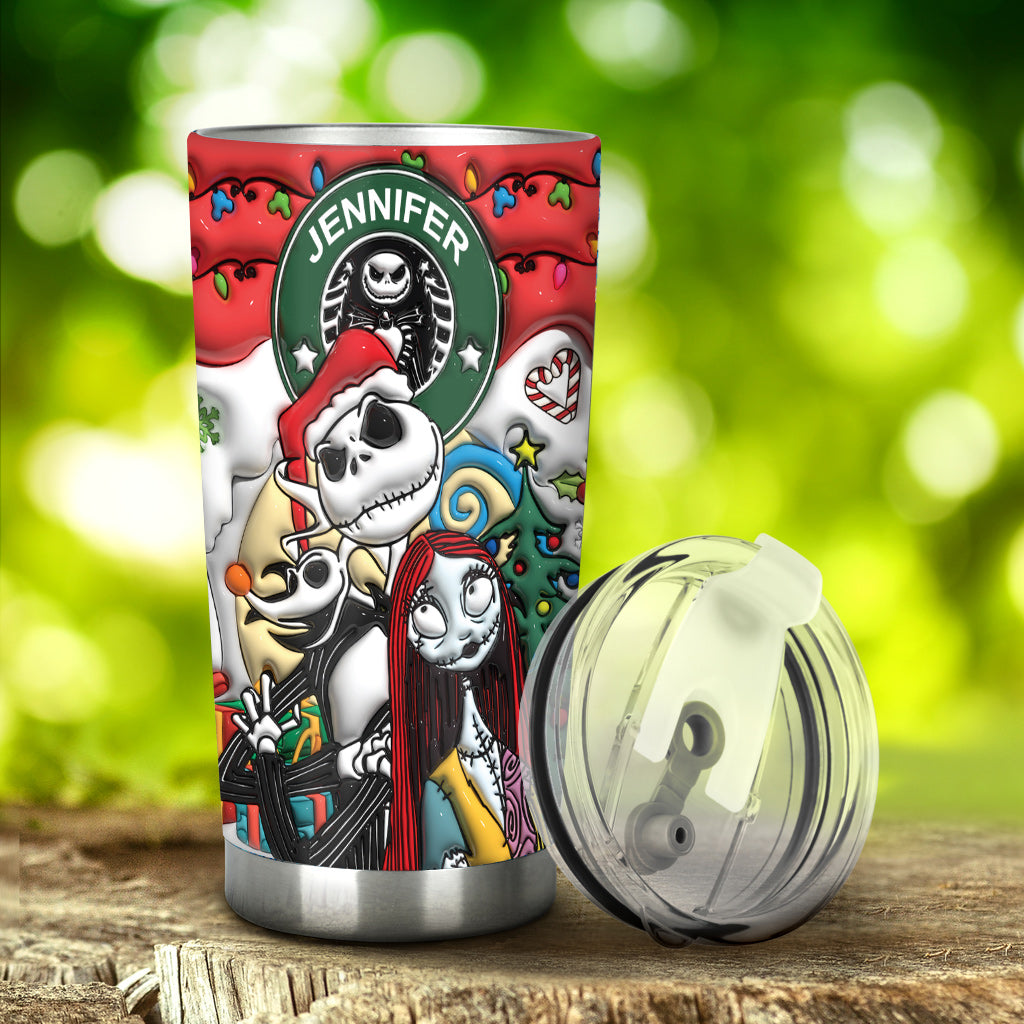 Personalized Nightmare Tumbler Custom Name Halloween Gift