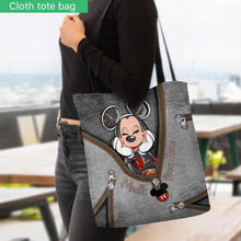 Load image into Gallery viewer, Personalized Magic Mouse Ears Tote Bag Custom Name Gift
