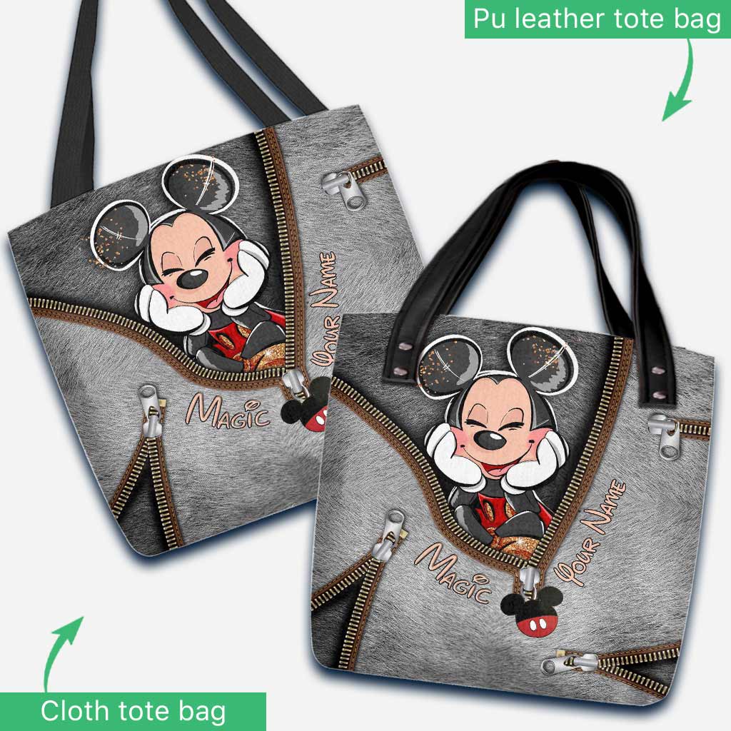 Personalized Magic Mouse Ears Tote Bag Custom Name Gift