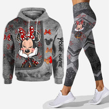 Load image into Gallery viewer, Personalized Minnie Mouse Hoodie and Leggings Set for Kids

