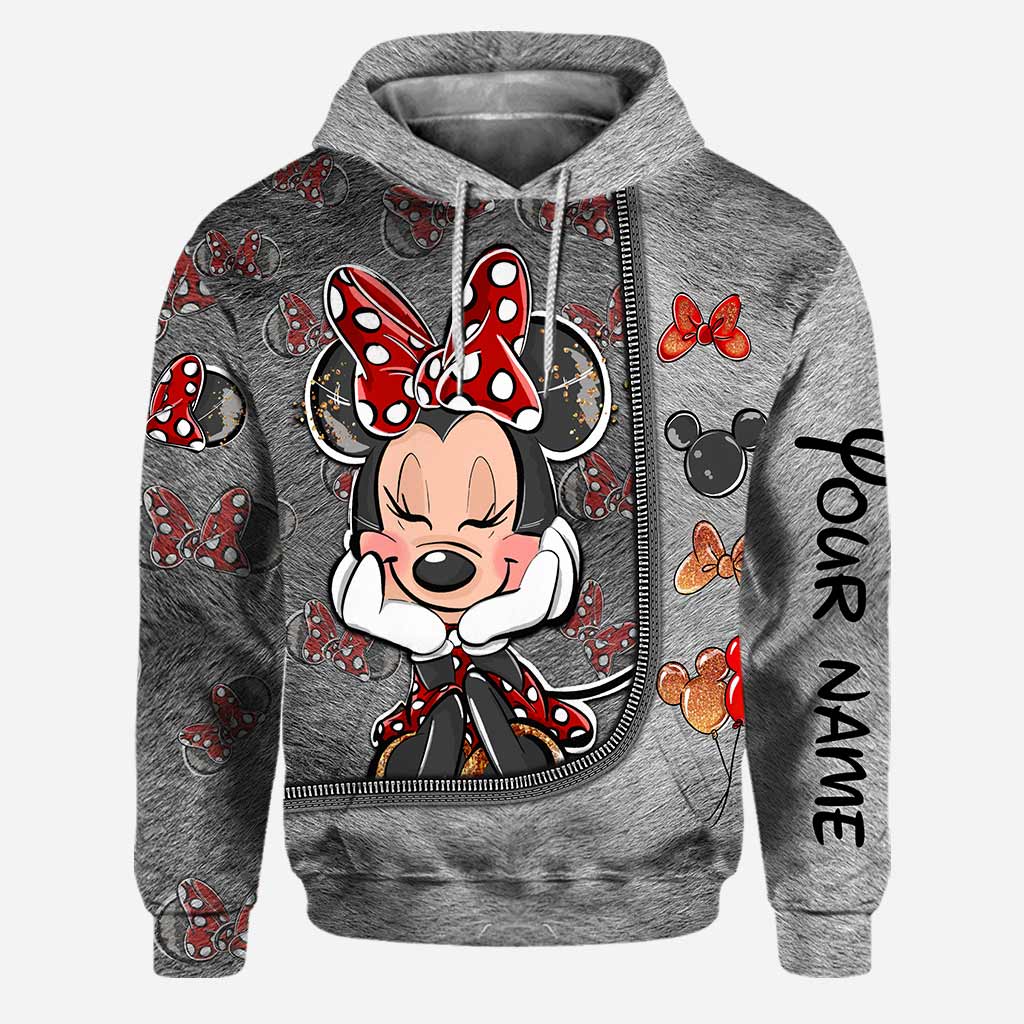 Personalized Minnie Mouse Hoodie and Leggings Set for Kids