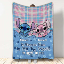 Load image into Gallery viewer, Personalized Ohana Blanket Custom Names Gift for Couples

