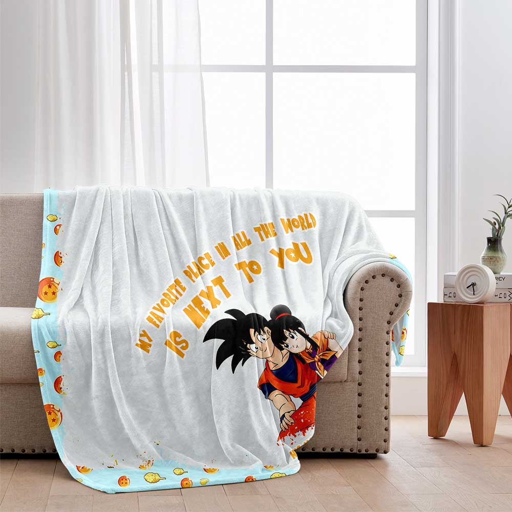 Personalized Couple Blanket Custom Text Warm Flannel Gift