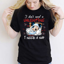 Load image into Gallery viewer, Personalized Valentine T-shirt with Mickey Mouse Design for Her
