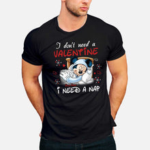 Load image into Gallery viewer, Personalized Valentine T-shirt with Mickey Mouse Design for Her
