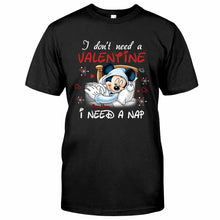 Load image into Gallery viewer, Personalized Valentine T-shirt with Mickey Mouse Design for Her
