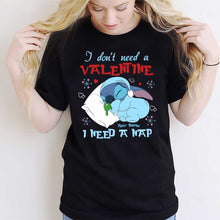 Load image into Gallery viewer, Personalized Valentine Ohana T-shirt &amp; Hoodie Gift for Partner
