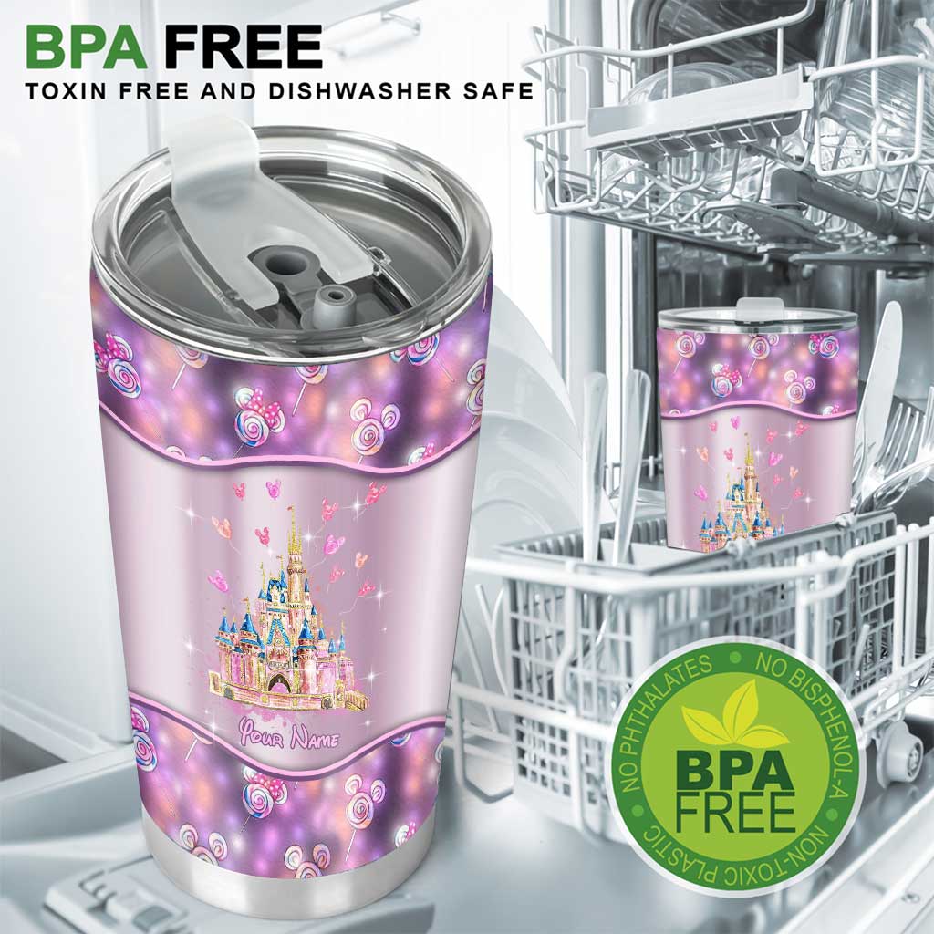 Personalized Magical Mouse Tumbler Custom Name Gift for Kids