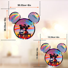 Load image into Gallery viewer, Personalized Mickey Mouse Suncatcher Ornament Custom Gift for Couples
