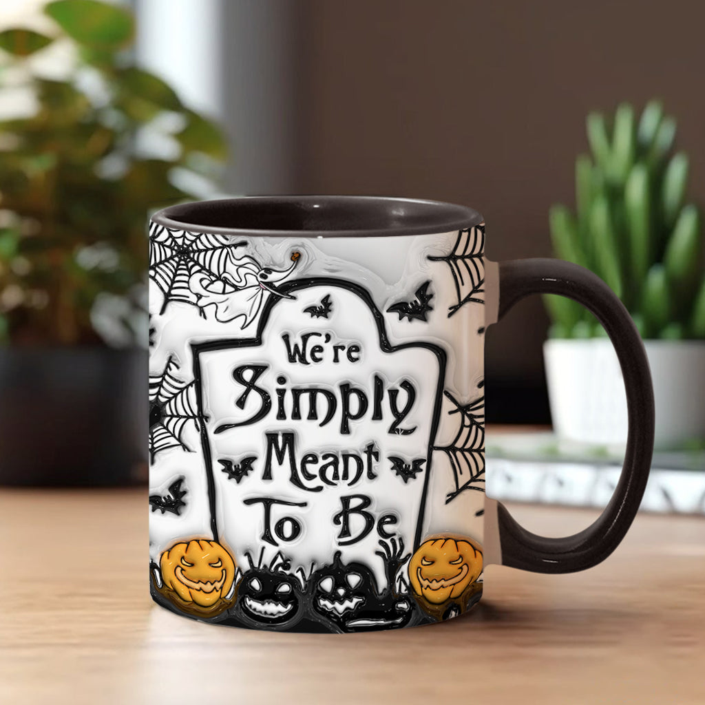 Personalized Halloween Accent Mug Custom Couples Gift for Jack and Sally