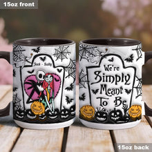Load image into Gallery viewer, Personalized Halloween Accent Mug Custom Couples Gift for Jack and Sally
