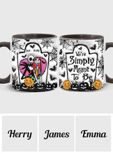 Load image into Gallery viewer, Personalized Halloween Accent Mug Custom Couples Gift for Jack and Sally
