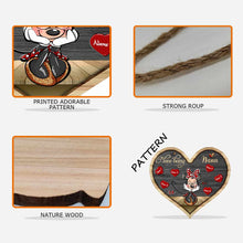 Load image into Gallery viewer, Personalized Heart-Shaped Grandma Wood Sign for Mother's Day
