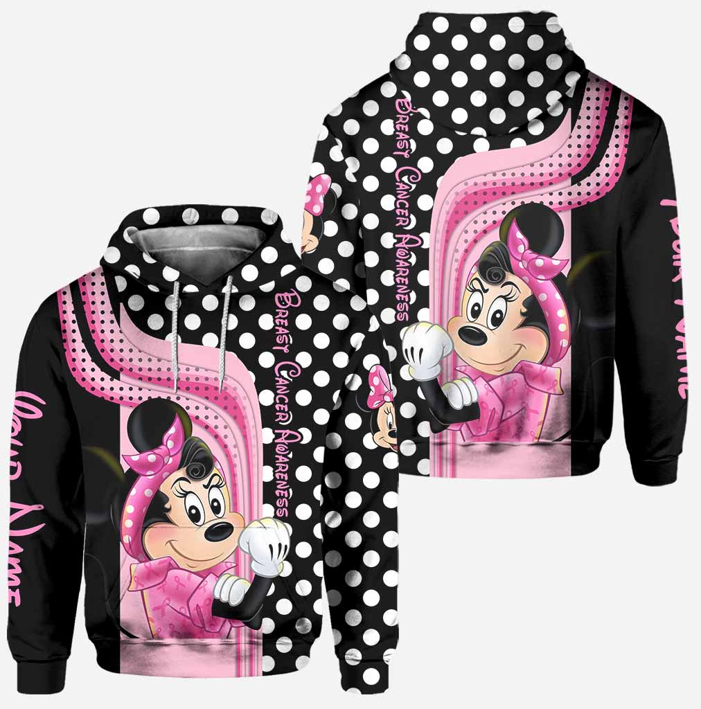 Personalized Breast Cancer Awareness Hoodie & Leggings Set for Women