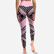 Load image into Gallery viewer, Personalized Breast Cancer Awareness Hoodie &amp; Leggings Set for Women
