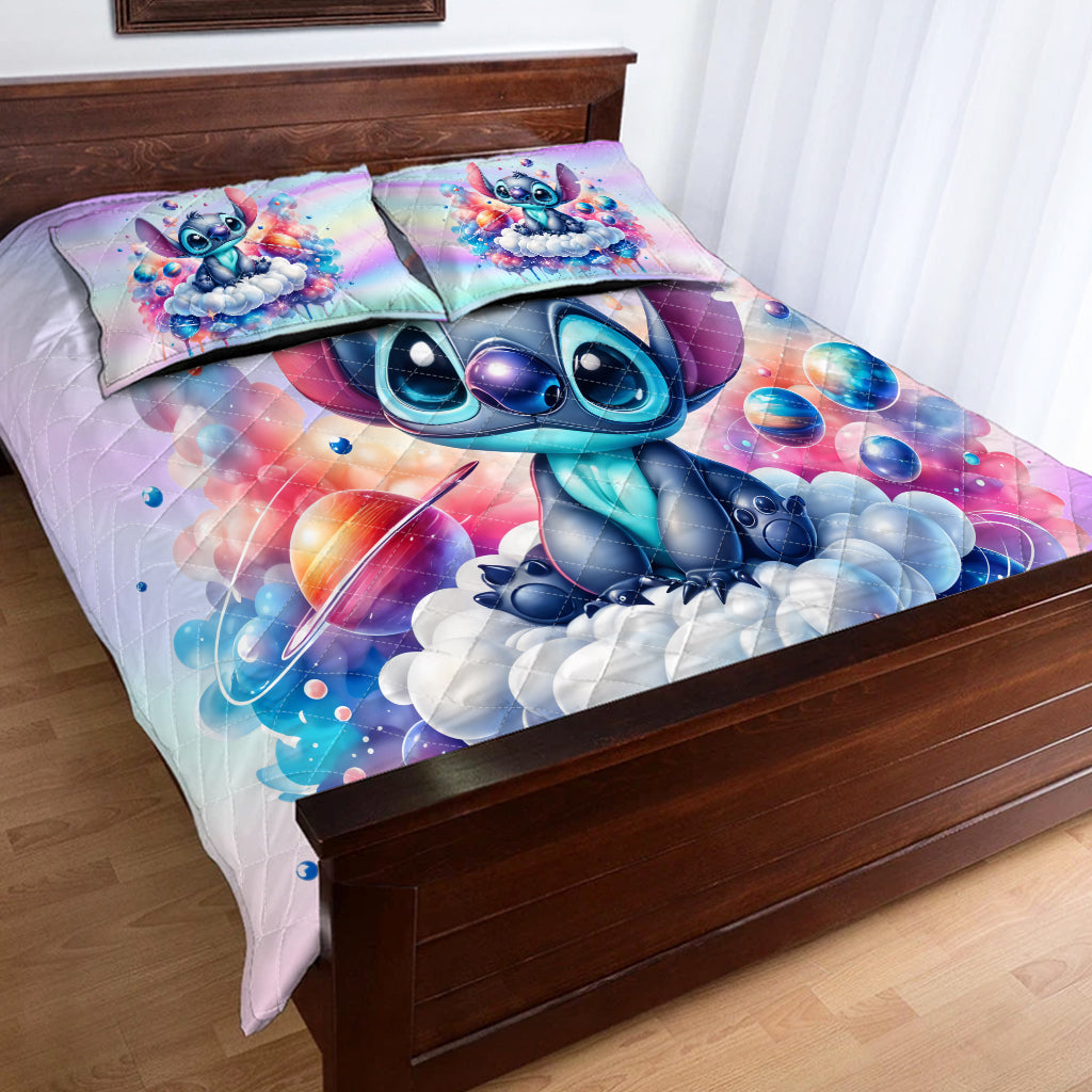 Personalized Galaxy Ohana Quilt Set Sweet Dreams Gift for Kids
