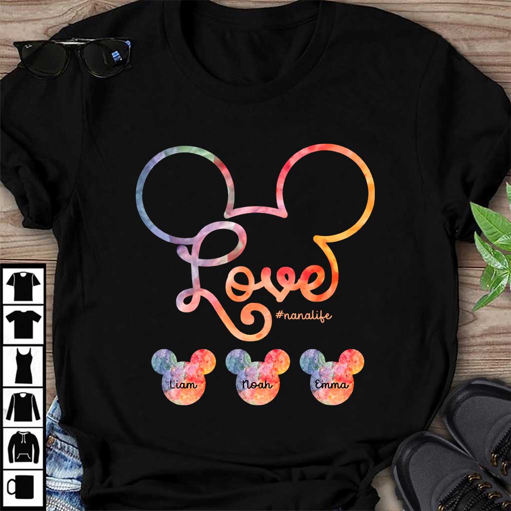 Personalized Grandma T-shirt and Hoodie with Love Design