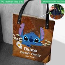Load image into Gallery viewer, Personalized Family Tote Bag Custom Name Gift for Mom/Dad
