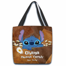 Load image into Gallery viewer, Personalized Family Tote Bag Custom Name Gift for Mom/Dad
