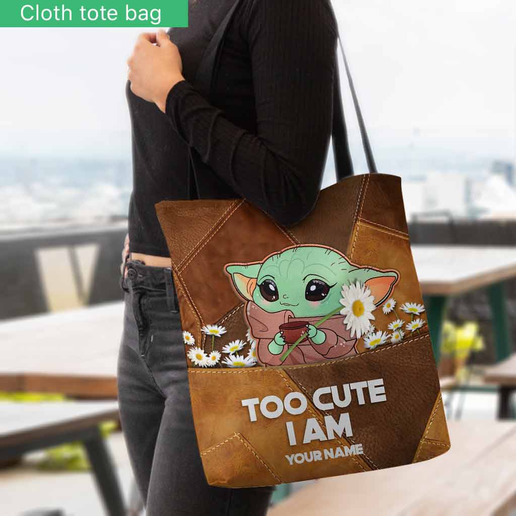 Personalized Cute Character Tote Bag Custom Name Gift