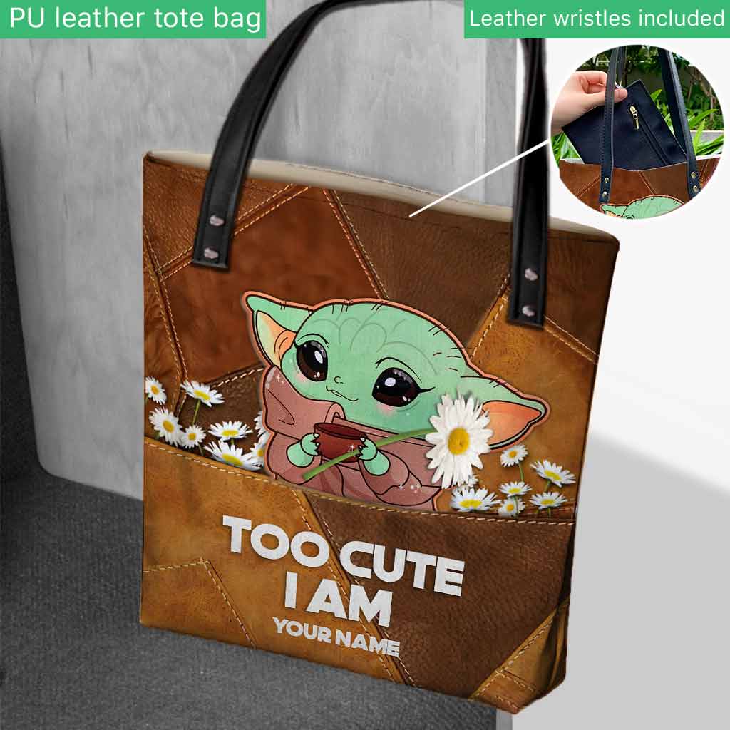 Personalized Cute Character Tote Bag Custom Name Gift