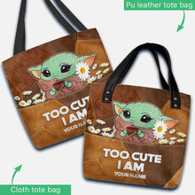 Load image into Gallery viewer, Personalized Cute Character Tote Bag Custom Name Gift
